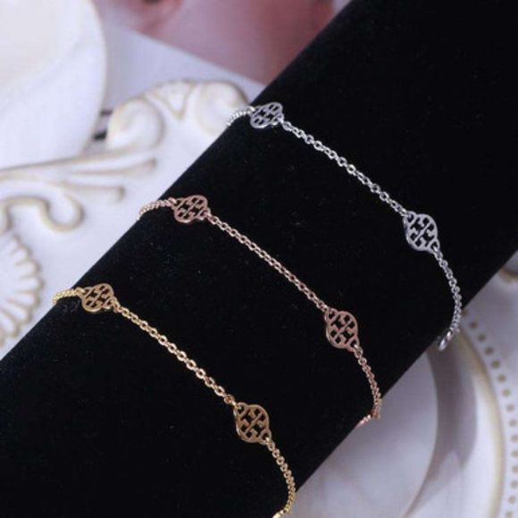 Tory Burch Delicate Toggle Station Chain Bracelet - SILVER - Picture 5 of 9